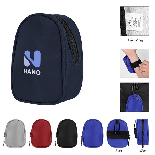 Anywhere rpET Pouch w/ Carabiner & Elastic Band