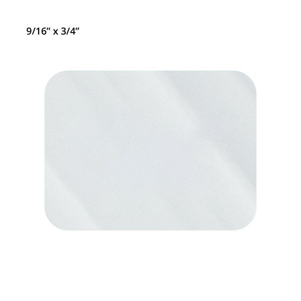 Rectangle Shape Custom Sticker - Clear, Extra Small to 2"