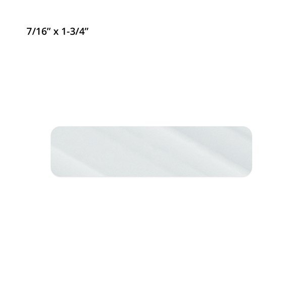 Rectangle Shape Custom Sticker - Clear, Extra Small to 2"