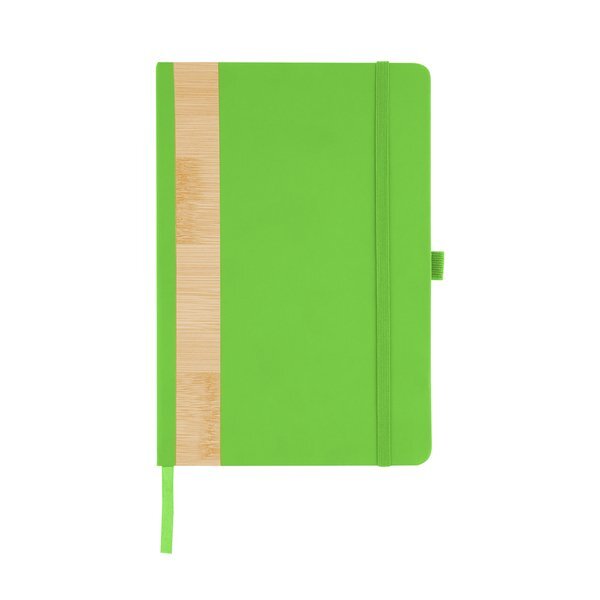 Recycled PU & Bamboo Accent Journal, 5" x 7"