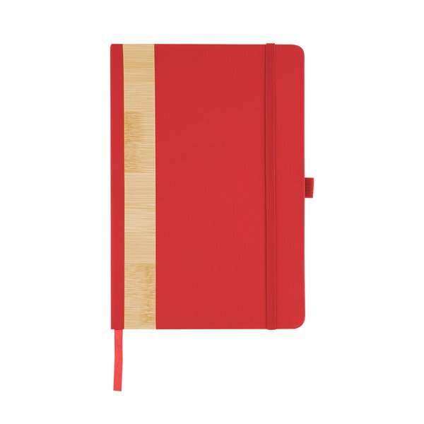 Recycled PU & Bamboo Accent Journal, 5" x 7"