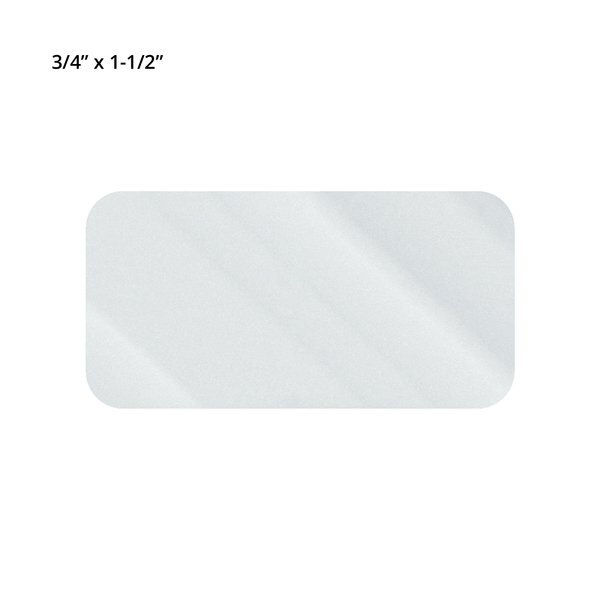Rectangle Shape Custom Sticker - Clear, Small to 3"