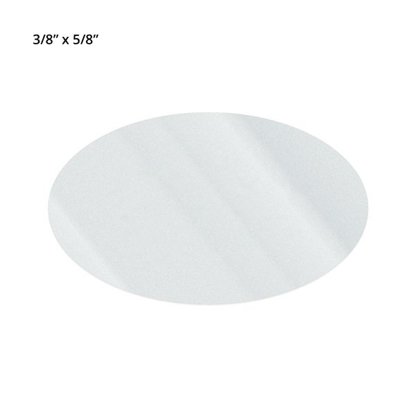 Oval Shape Custom Sticker - Clear, 5/8" to 1 1/8"
