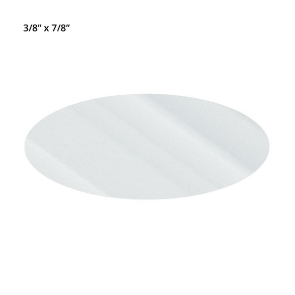Oval Shape Custom Sticker - Clear, 5/8" to 1 1/8"