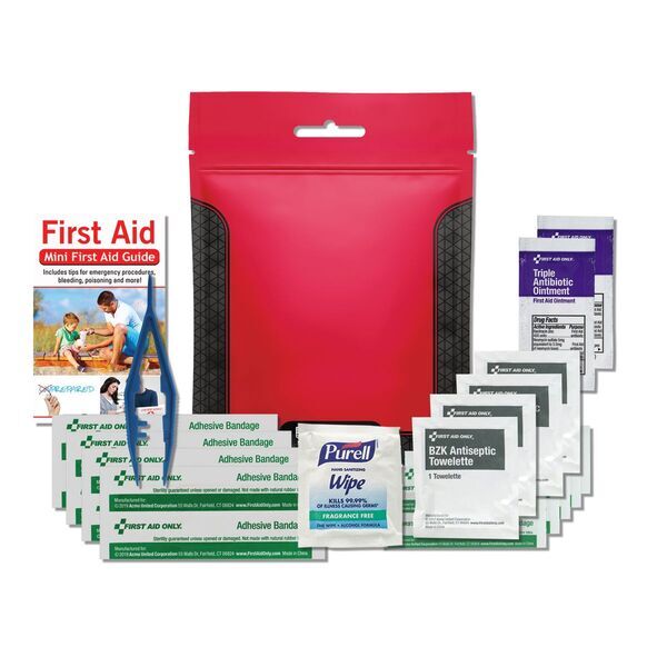 First Aid Kit in Waterproof Pouch