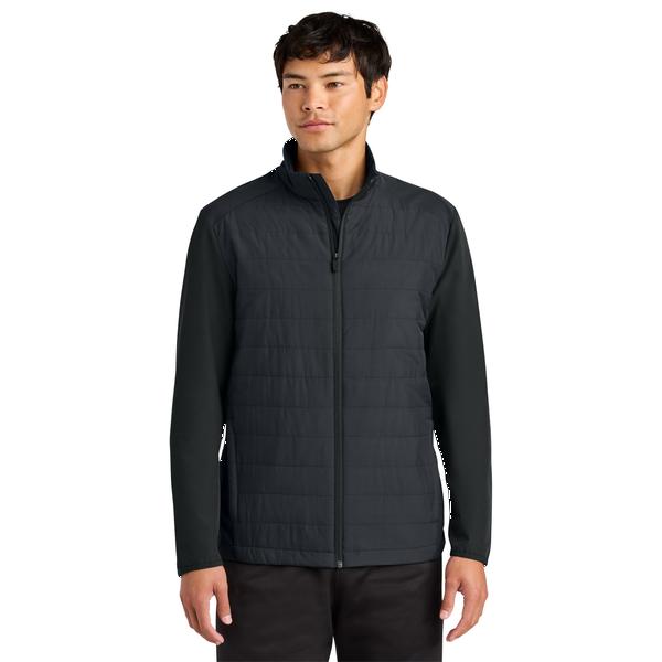 Sport-Tek® Teknical Poly/Spandex Hybrid Men's Jacket