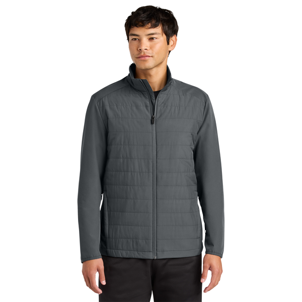 Sport-Tek® Teknical Poly/Spandex Hybrid Men's Jacket