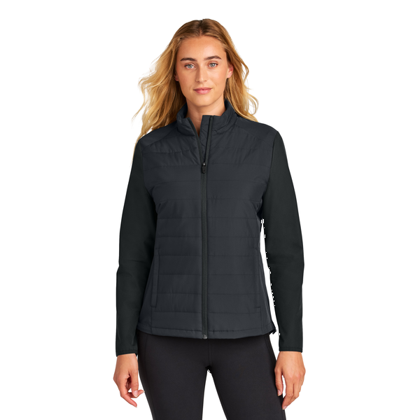 Sport-Tek® Teknical Poly/Spandex Hybrid Ladies' Jacket