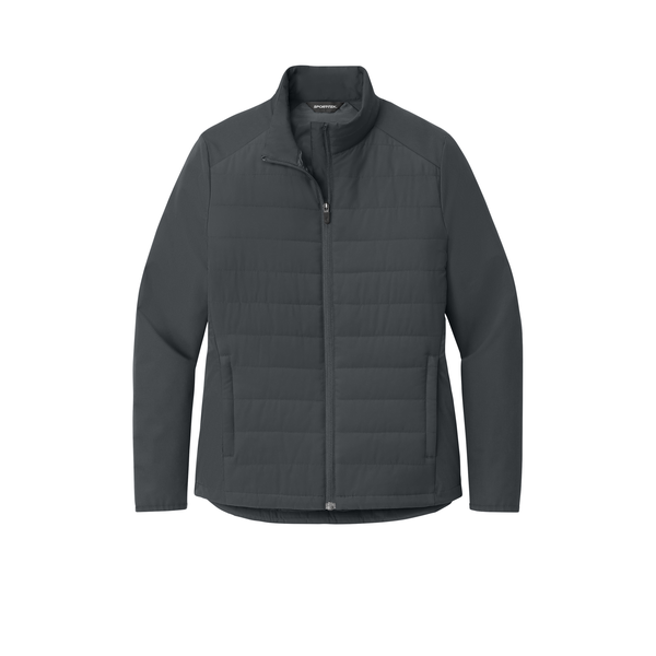 Sport-Tek® Teknical Poly/Spandex Hybrid Ladies' Jacket