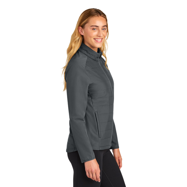 Sport-Tek® Teknical Poly/Spandex Hybrid Ladies' Jacket