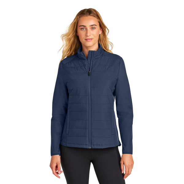 Sport-Tek® Teknical Poly/Spandex Hybrid Ladies' Jacket