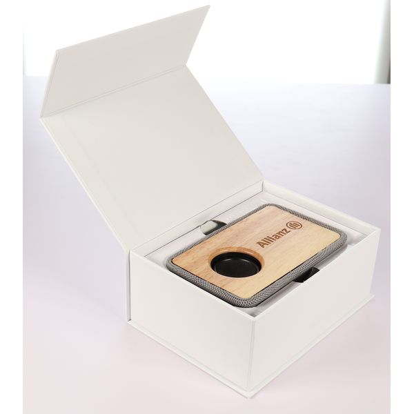 Wood and Fabric Bluetooth Speaker