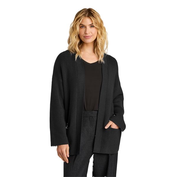 MERCER+METTLE™ Cotton/Nylon Ladies' Open Cardigan