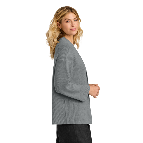MERCER+METTLE™ Cotton/Nylon Ladies' Open Cardigan