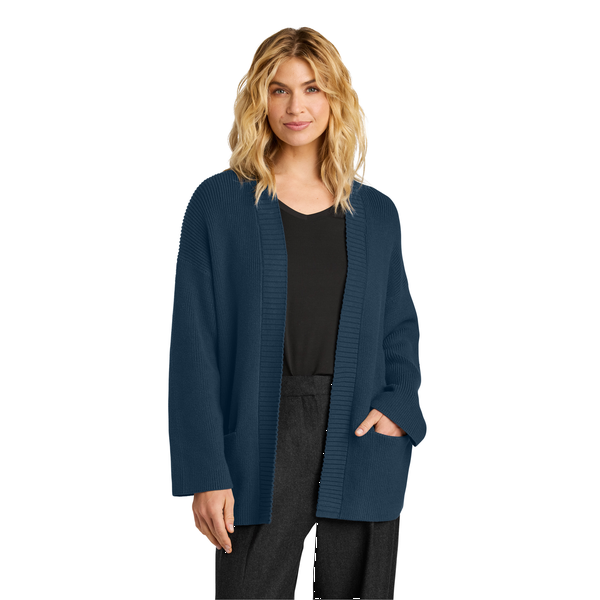MERCER+METTLE™ Cotton/Nylon Ladies' Open Cardigan