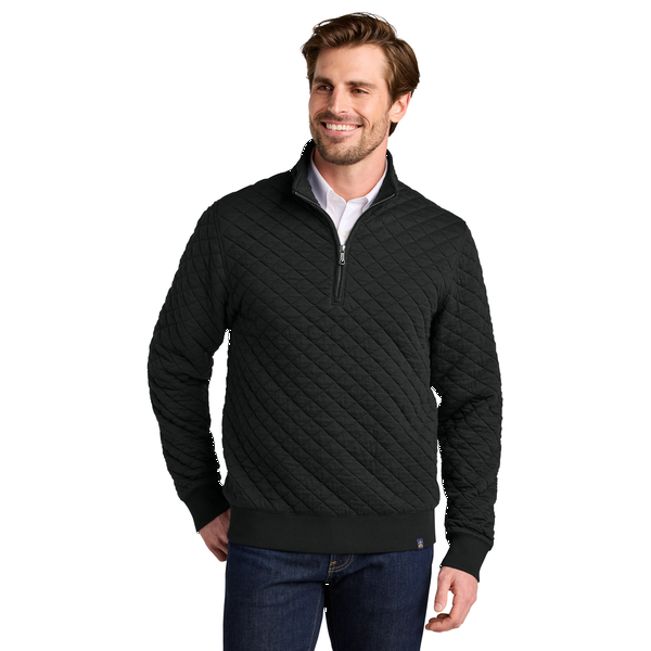 Brooks Brothers® Diamond Quilt Tri-Blend Men's 1/4 Zip