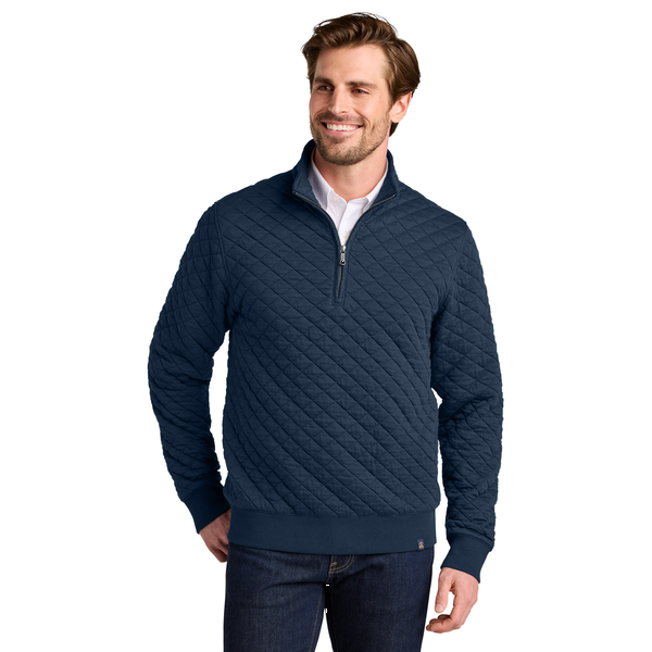 Brooks Brothers® Diamond Quilt Tri-Blend Men's 1/4 Zip