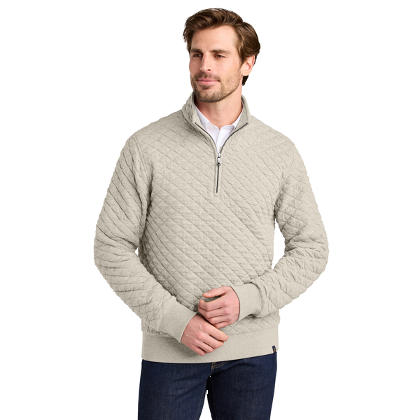 Brooks Brothers® Diamond Quilt Tri-Blend Men's 1/4 Zip