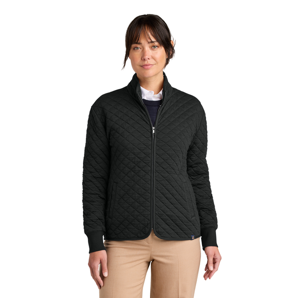 Brooks Brothers® Diamond Quilt Tri-Blend Ladies' Full Zip
