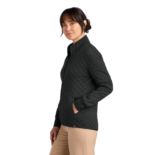 Brooks Brothers® Diamond Quilt Tri-Blend Ladies' Full Zip