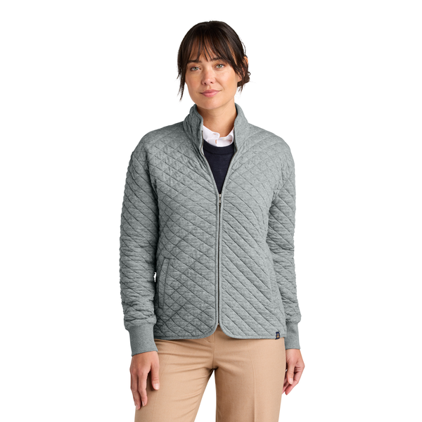 Brooks Brothers® Diamond Quilt Tri-Blend Ladies' Full Zip