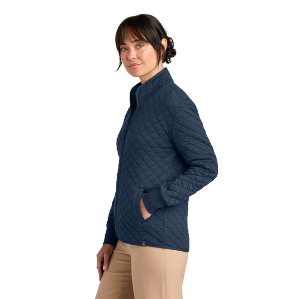 Brooks Brothers® Diamond Quilt Tri-Blend Ladies' Full Zip