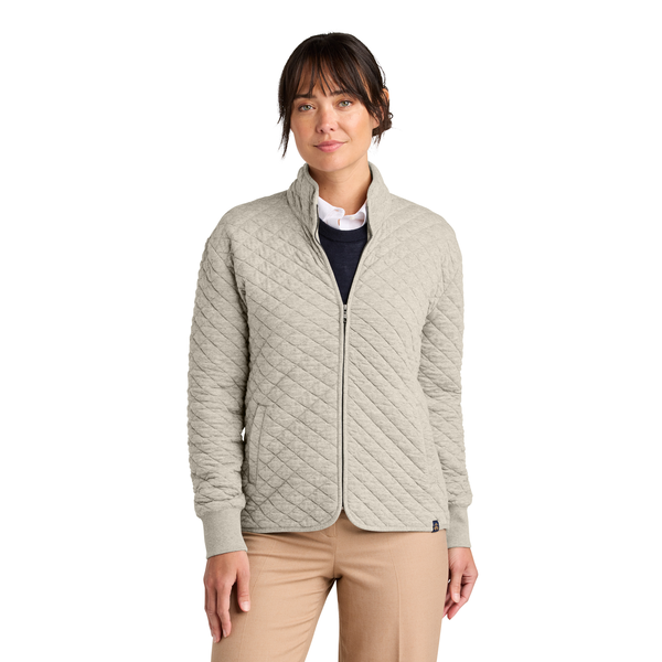 Brooks Brothers® Diamond Quilt Tri-Blend Ladies' Full Zip