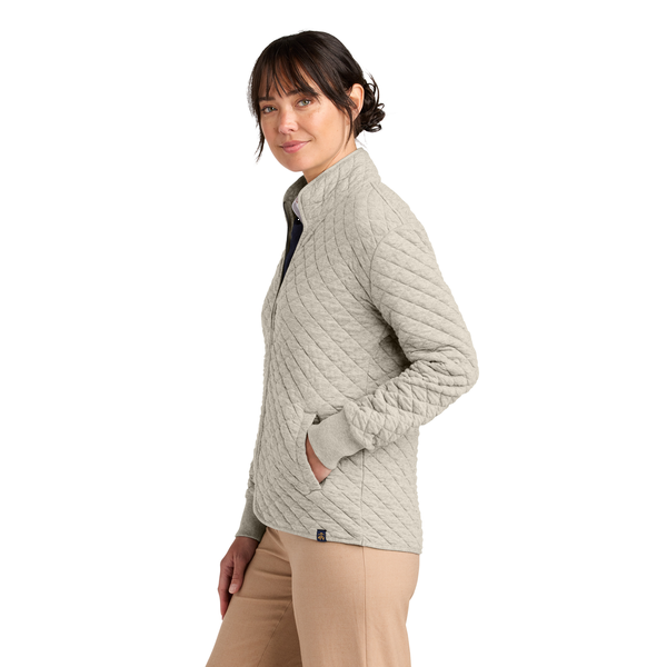 Brooks Brothers® Diamond Quilt Tri-Blend Ladies' Full Zip