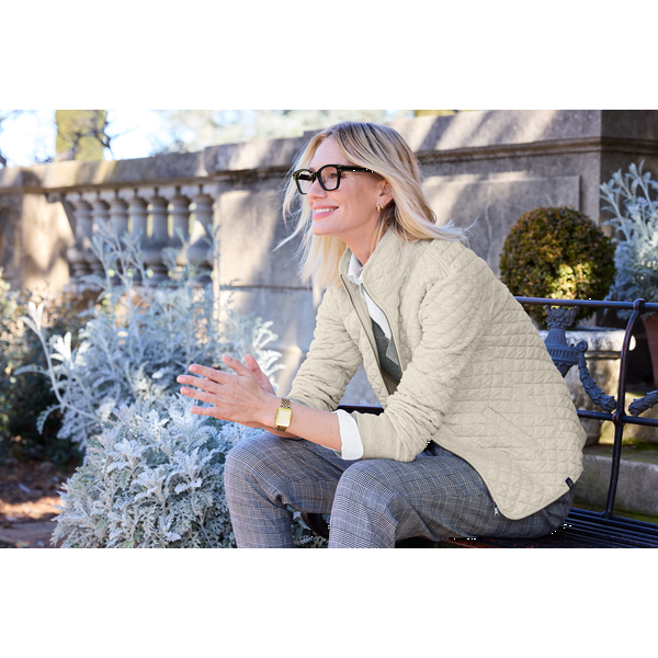 Brooks Brothers® Diamond Quilt Tri-Blend Ladies' Full Zip