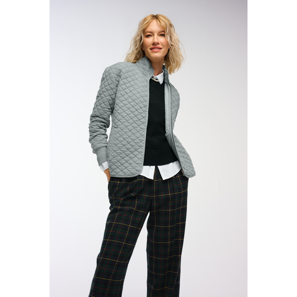 Brooks Brothers® Diamond Quilt Tri-Blend Ladies' Full Zip