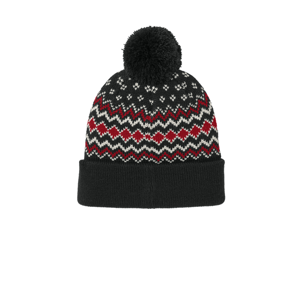 Port Authority® Alpine Acrylic Pom Beanie