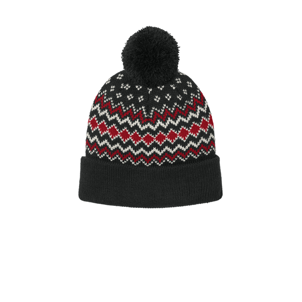 Port Authority® Alpine Acrylic Pom Beanie