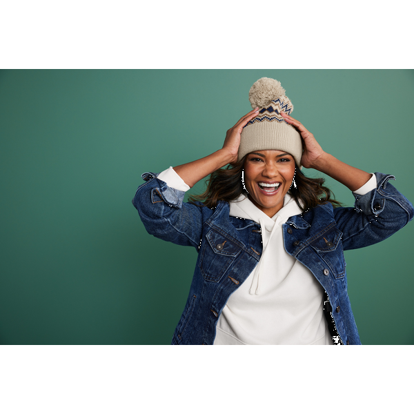 Port Authority® Alpine Acrylic Pom Beanie