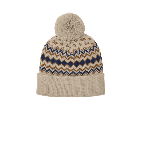 Port Authority® Alpine Acrylic Pom Beanie
