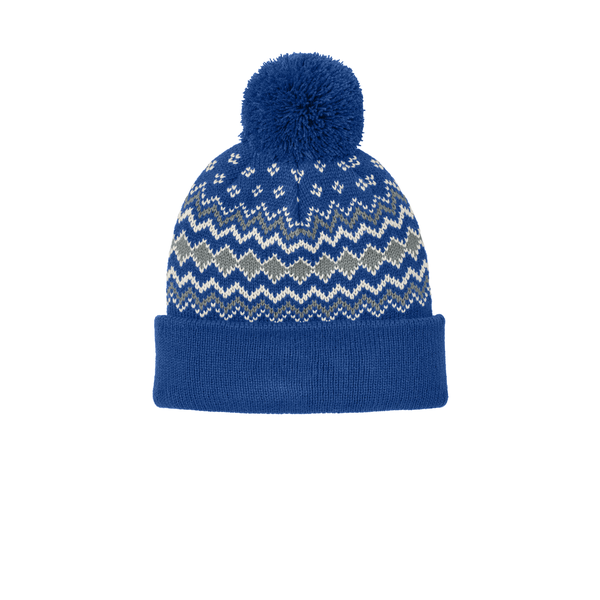 Port Authority® Alpine Acrylic Pom Beanie