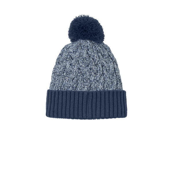New Era® Marled Knit Pom Beanie