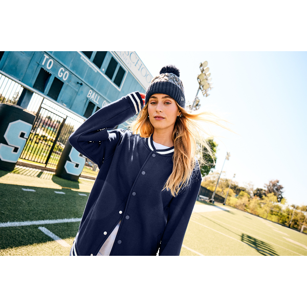 New Era® Marled Knit Pom Beanie