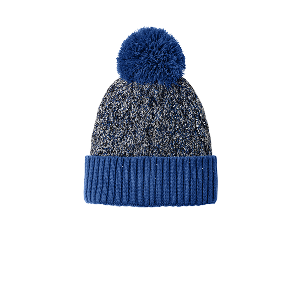 New Era® Marled Knit Pom Beanie