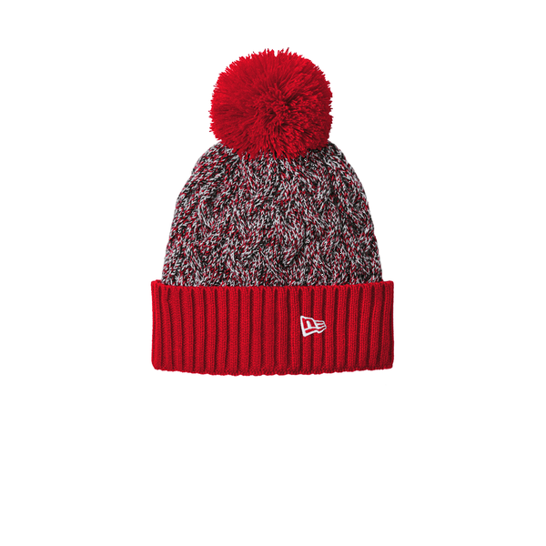 New Era® Marled Knit Pom Beanie