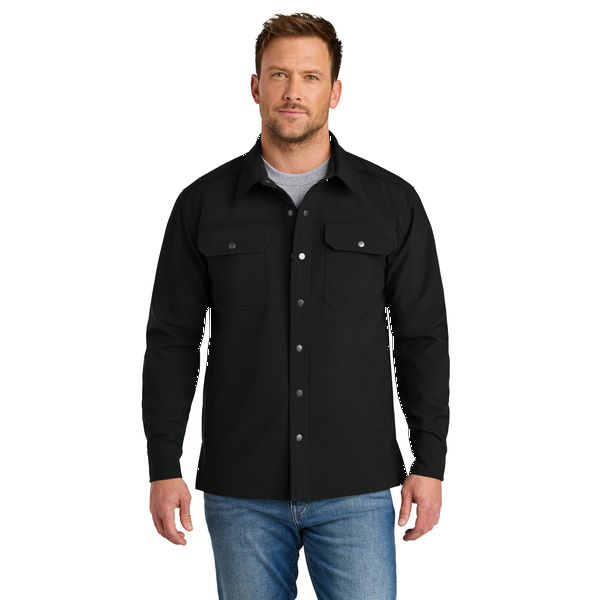 CornerStone® Soft Shell Polyester Men's Shirt Jacket