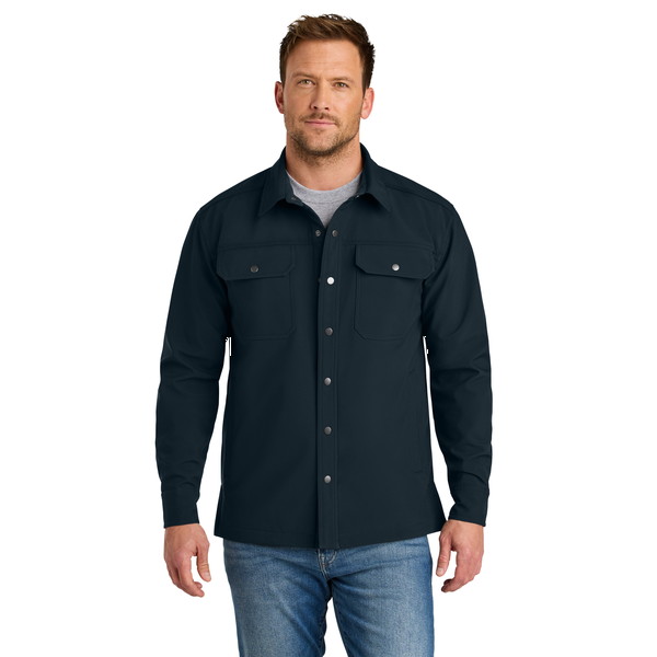 CornerStone® Soft Shell Polyester Men's Shirt Jacket