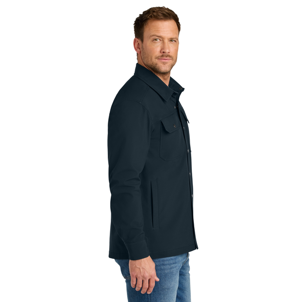 CornerStone® Soft Shell Polyester Men's Shirt Jacket