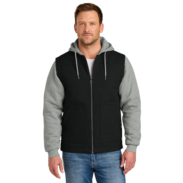 CornerStone® Duck Fleece Full-Zip Hooded Men's Jacket