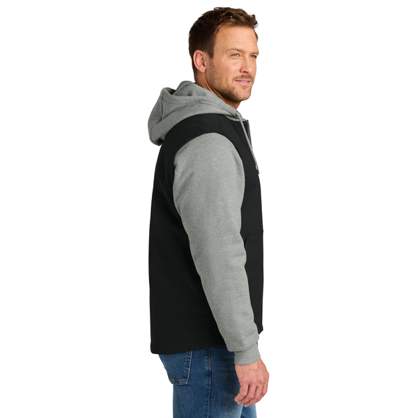 CornerStone® Duck Fleece Full-Zip Hooded Men's Jacket