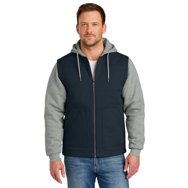 CornerStone® Duck Fleece Full-Zip Hooded Men's Jacket
