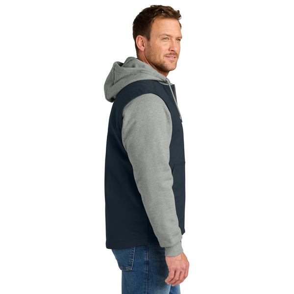 CornerStone® Duck Fleece Full-Zip Hooded Men's Jacket