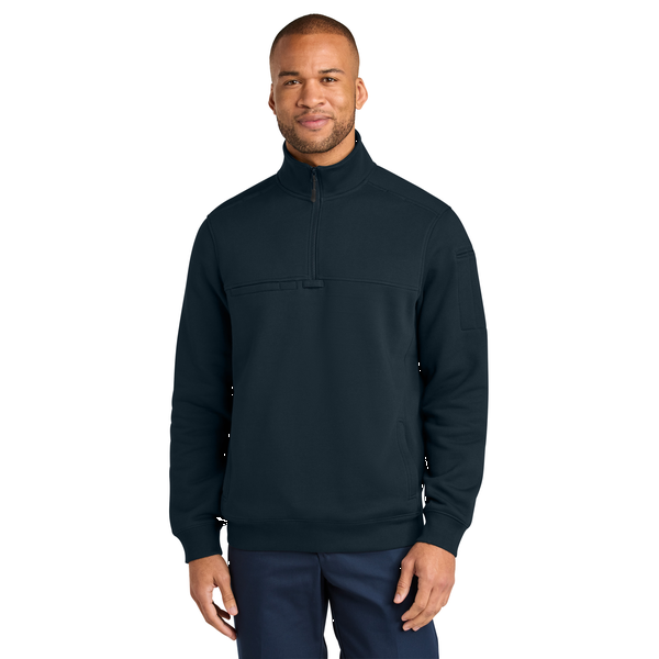 CornerStone® 12oz. Cotton/Poly Tough Fleece Men's Zip Job Shirt
