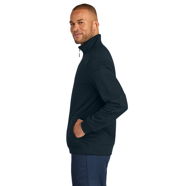 CornerStone® 12oz. Cotton/Poly Tough Fleece Men's Zip Job Shirt