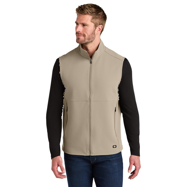 OGIO® Kinetic Poly/Spandex Men's Soft Shell Vest