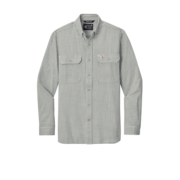Carhartt® Rugged Flex® Plaid Cotton/Elastane Long Sleeve Men's Shirt